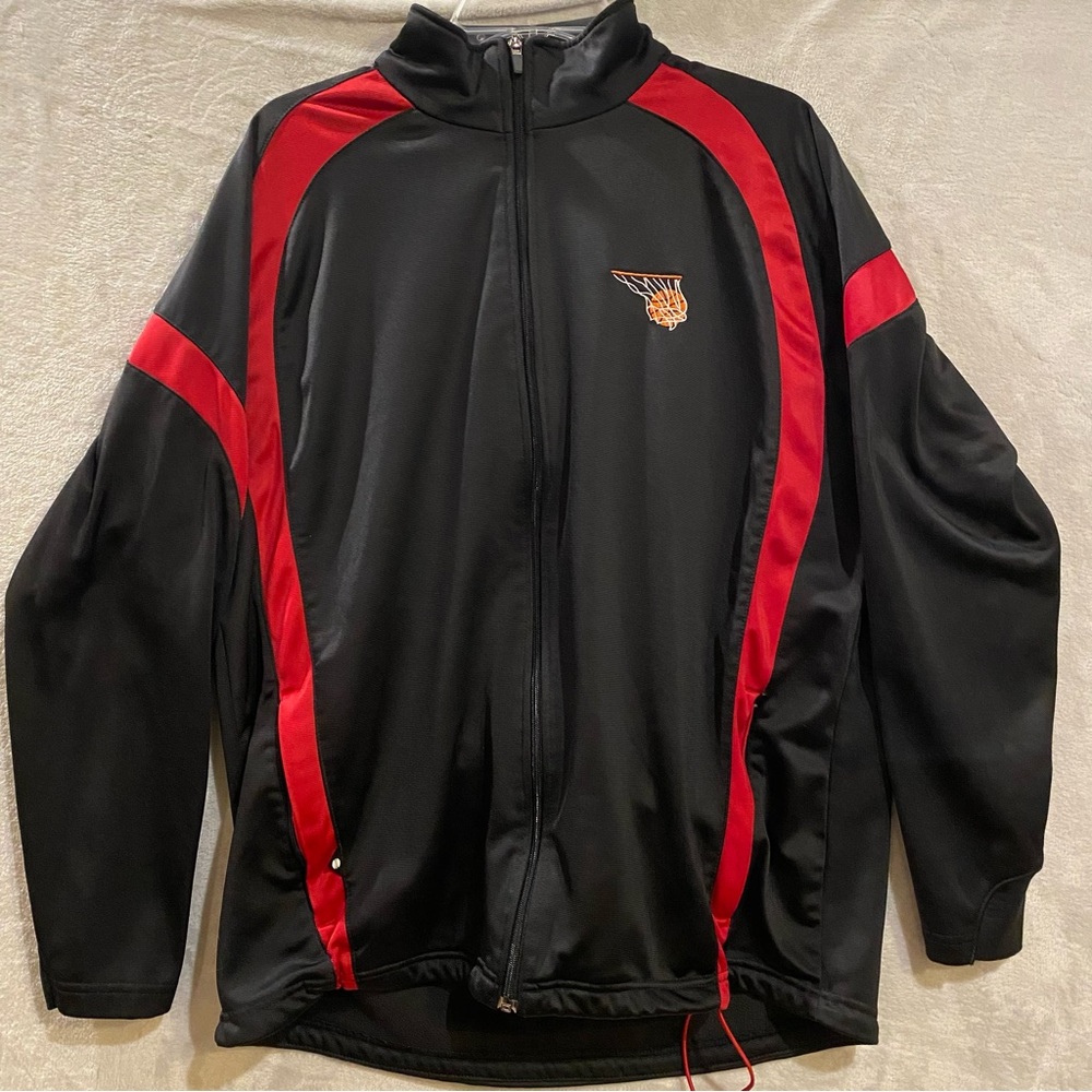 Holloway Jacket Men’s Large Black Full Zip Basketball Fleece Lining Sportswear